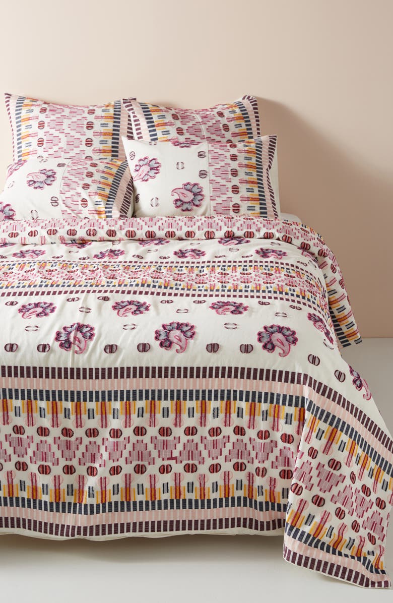 Anthropologie Home Anthropologie Suno Clipped Jacquard Duvet Cover, Main, color, 