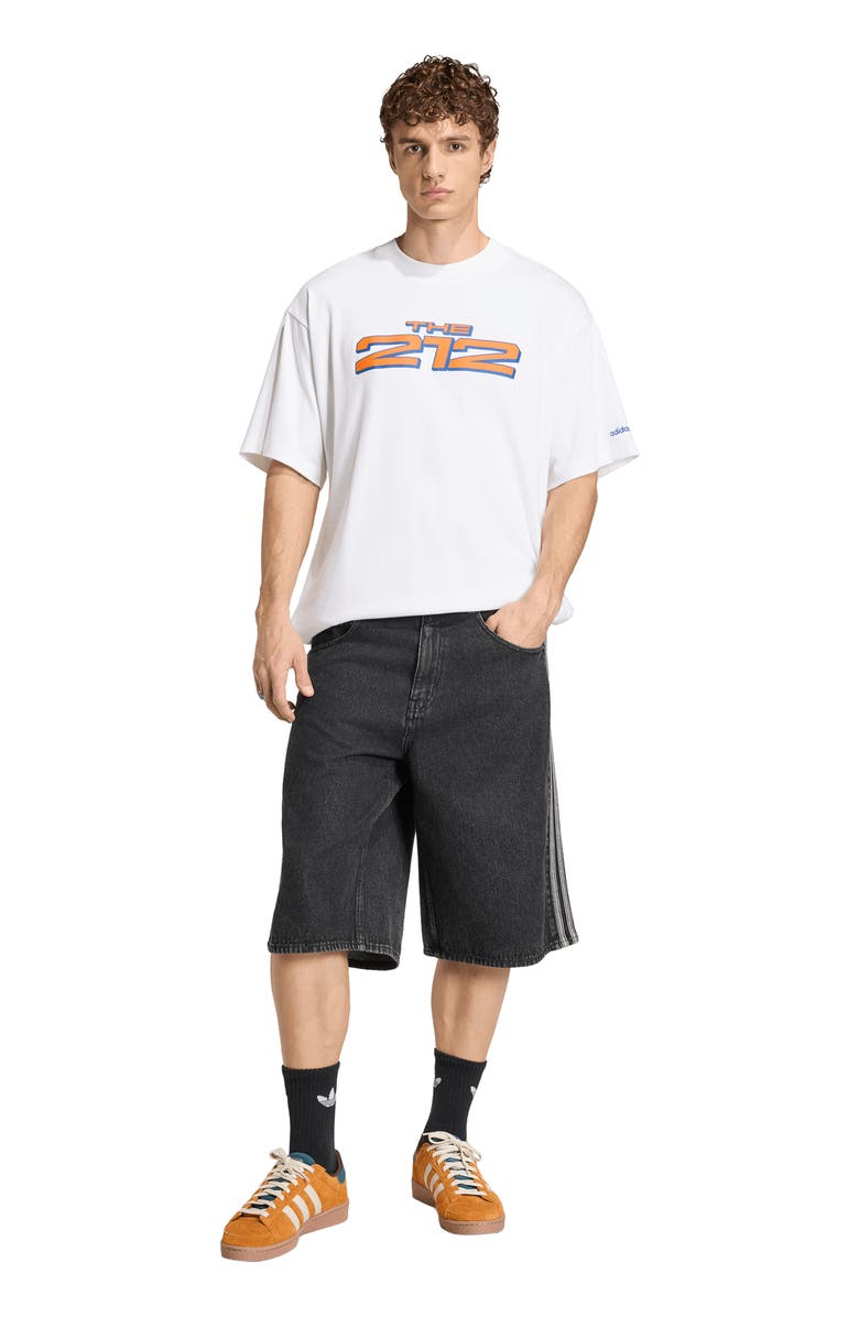 adidas New York City Cotton Graphic T-Shirt, Alternate, color, White/ Collegiate Royal