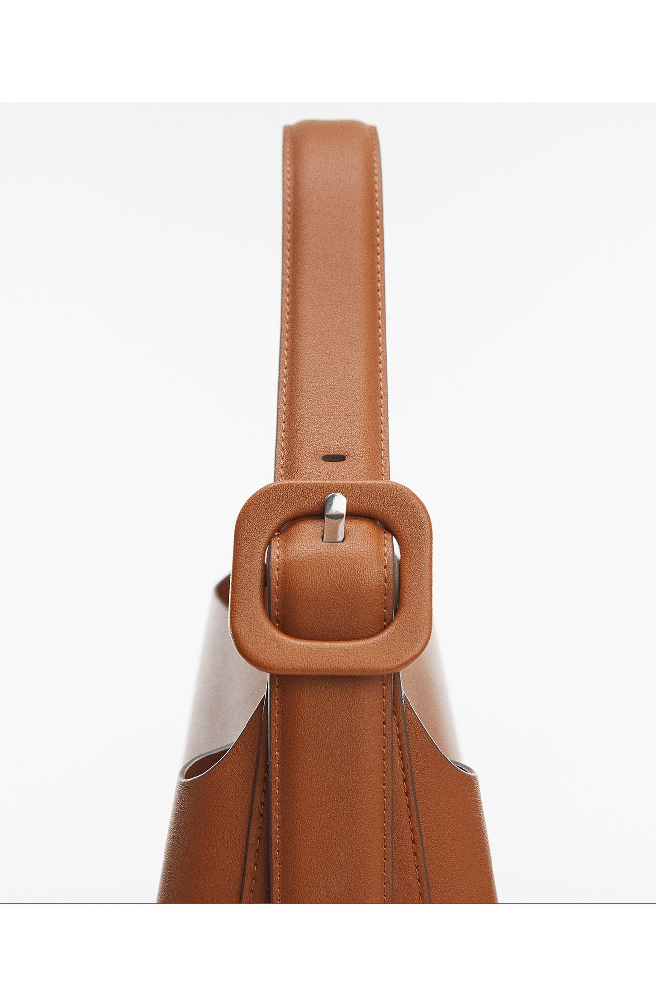 Faux Leather Shopper, Alternate, color, LEATHER