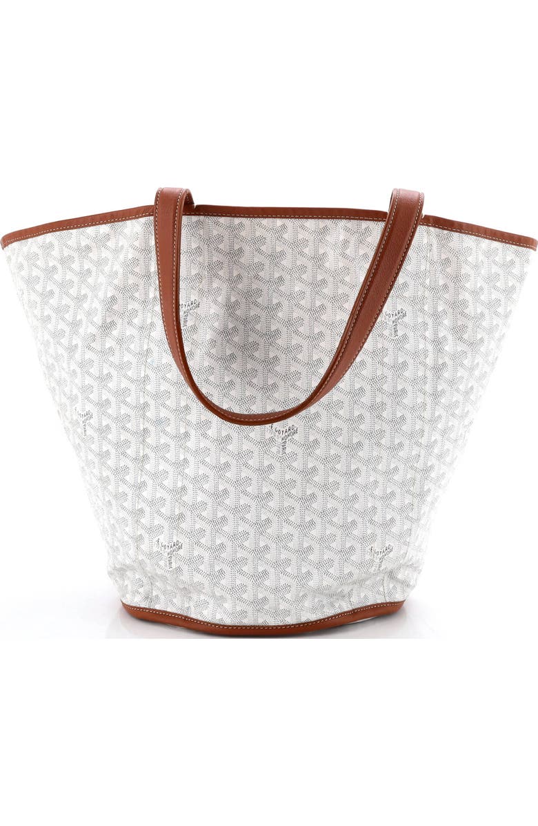 Pre-Owned Goyard Belharra Reversible Tote Coated Canvas, Alternate, color, White