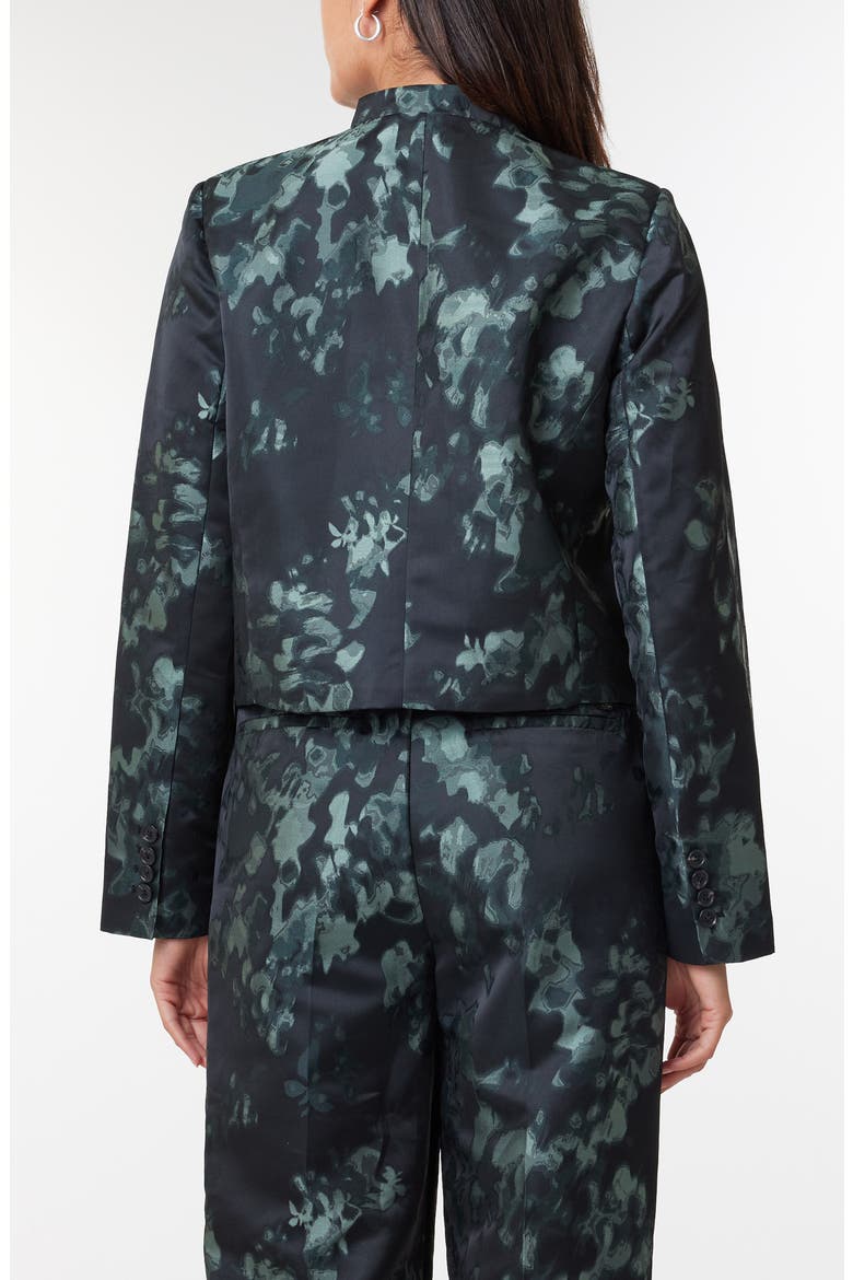 Floral Jacquard Crop Jacket, Alternate, color, BLOSSOM GREEN