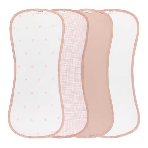 Gingham Bear Collection - Burp Cloths 4 Pack