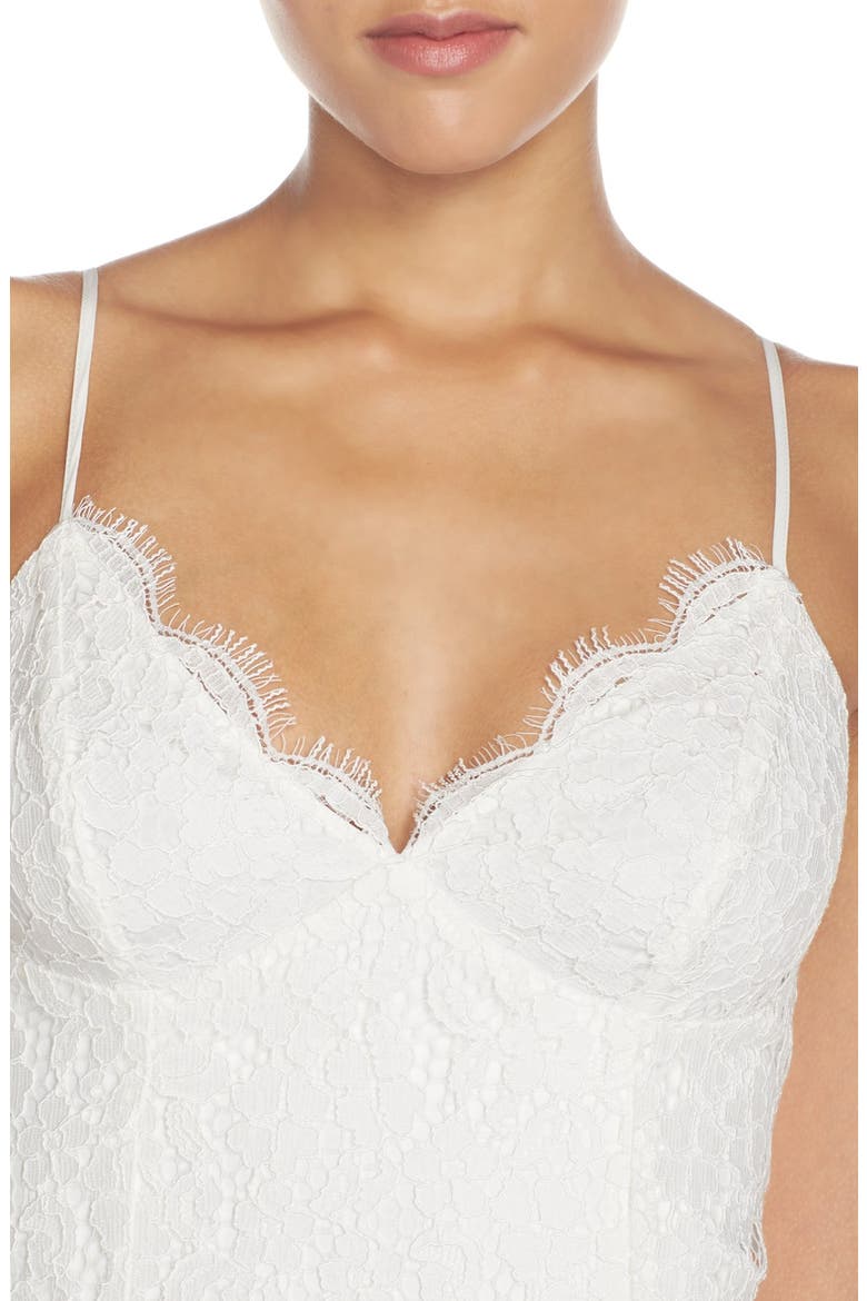 'Sienna' Lace Slipdress (Nordstrom Exclusive), Alternate, color, WHITE