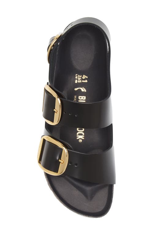 Birkenstock Milano Big Buckle Slingback Sandal In Black