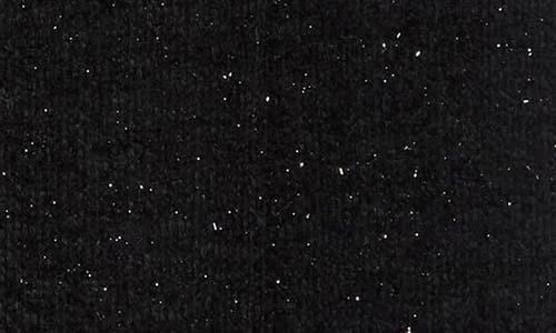 Connected Apparel Metallic Bouclé Cocktail Dress In Black