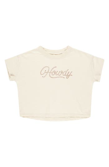 Rylee + Cru Boxy Graphic T-shirt In Neutral