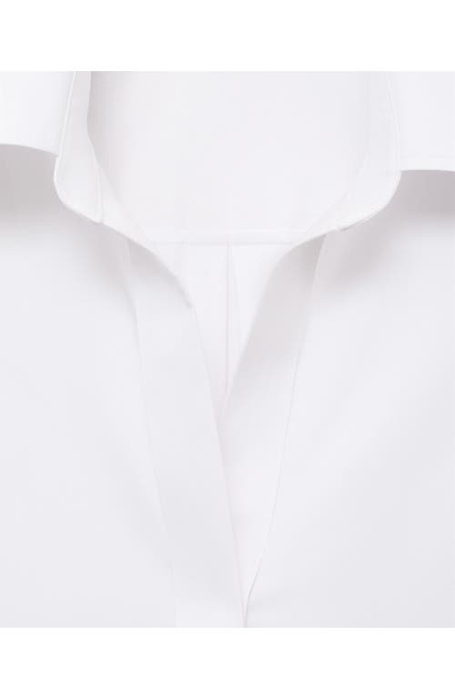 Mango Button-down Woven Shirt In White
