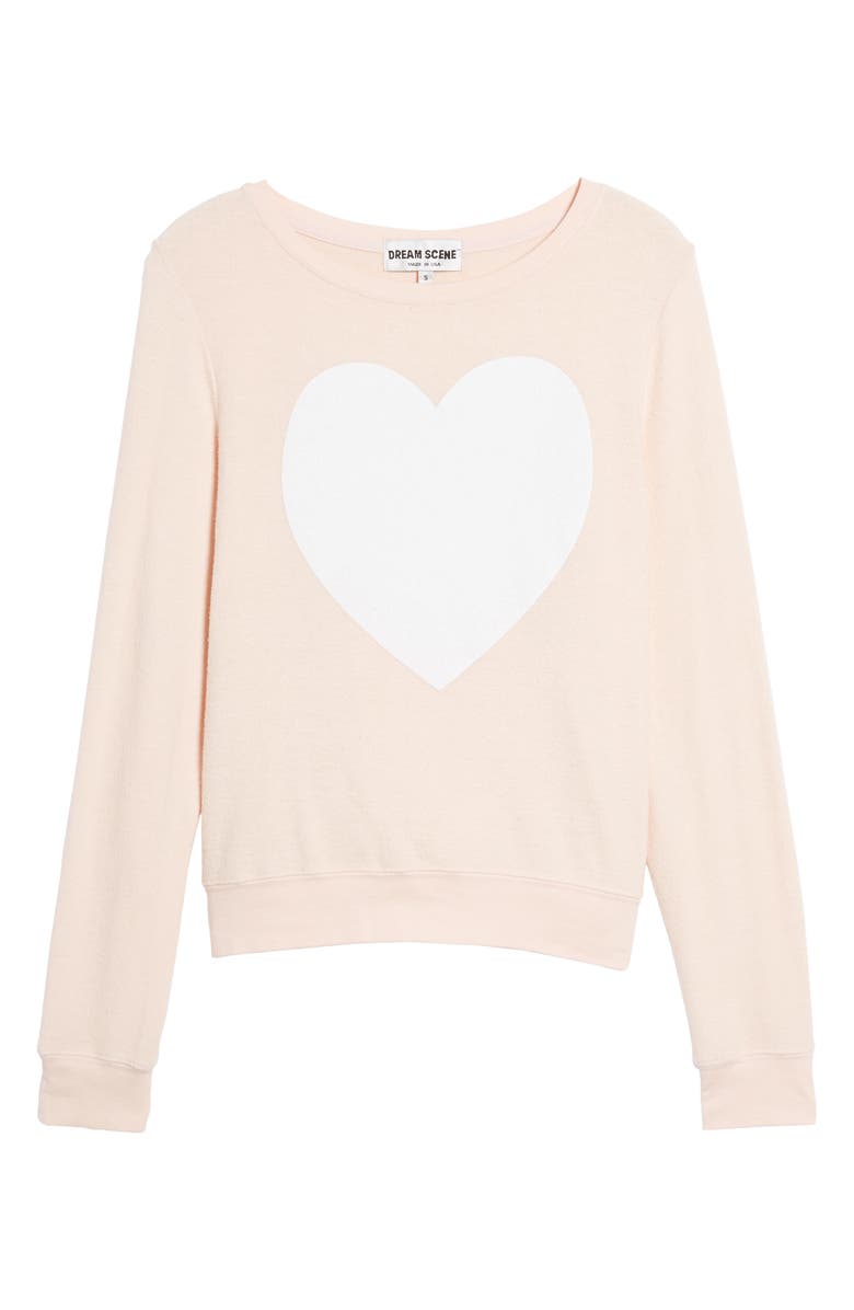 DREAM SCENE Heart Sweatshirt, Alternate, color,