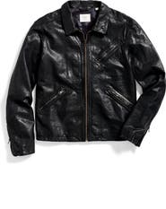 Billy Reid Blake Tumbled Lambskin Leather Jacket
