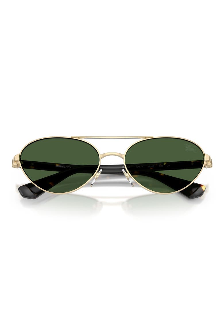 58mm Pilot Sunglasses, Alternate, color, LIGHT GOLD BROWN