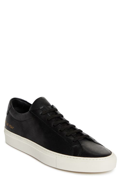 Common Projects Original Achilles Low Suede Sneakers In Black