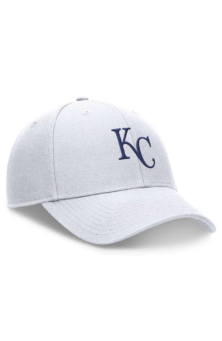 Nike Men's Nike White Kansas City Royals Evergreen Club Performance Adjustable Hat, Alternate, color, 