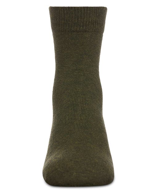Memoi Kids' Basic Cotton Blend Crew Socks In Brown