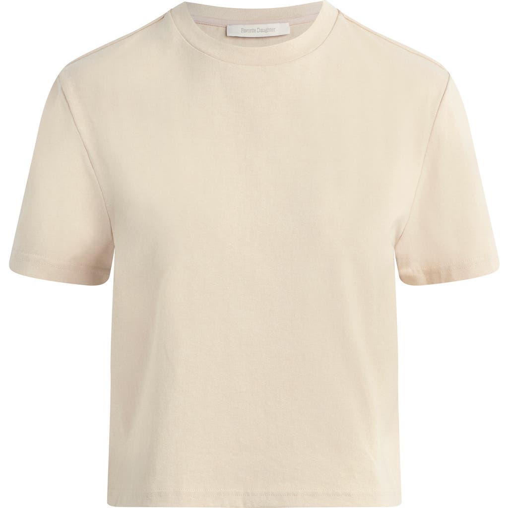 Favorite Daughter The Favorite Organic Cotton T-shirt In Warm Sand