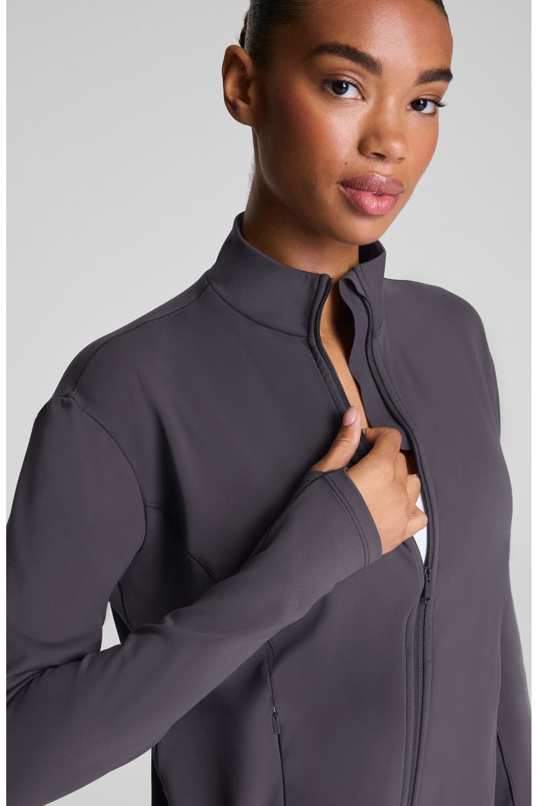 Brushed Full Zip Jacket, Alternate, color, STORM