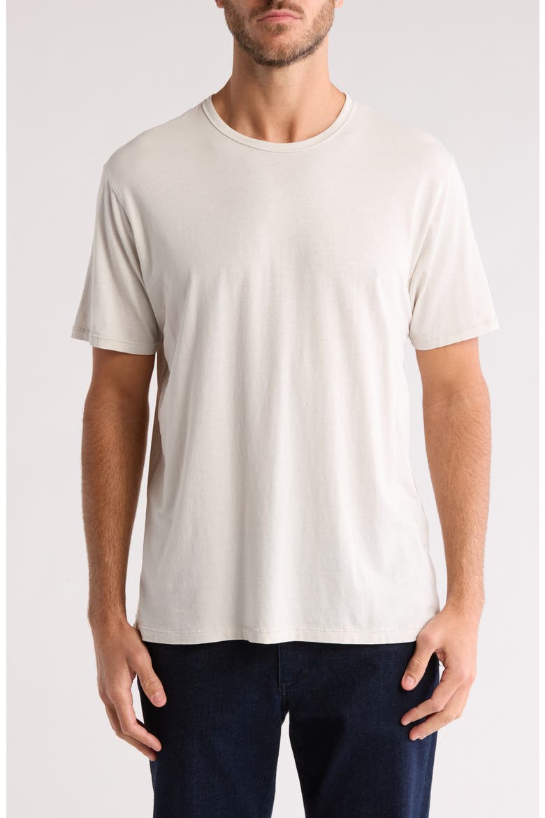 Crewneck Cotton Blend T-Shirt, Main, color, LUNAROCK
