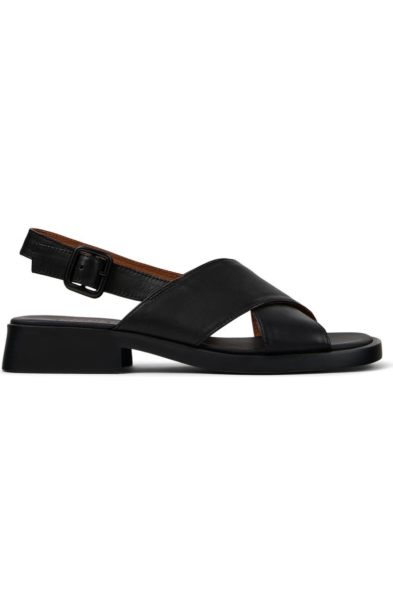 Camper Dana Slingback Sandal, Alternate, color, Black