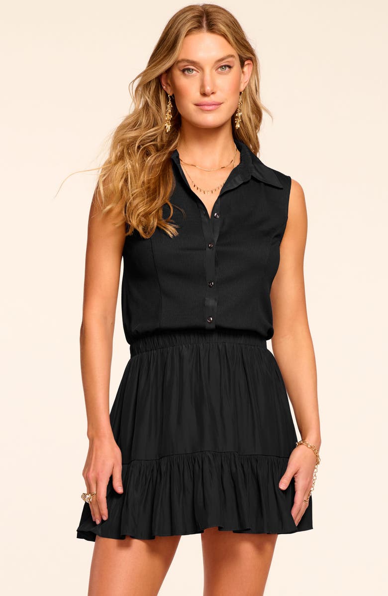 Ramy Brook Odette Mixed Media Sleeveless Minidress, Alternate, color,