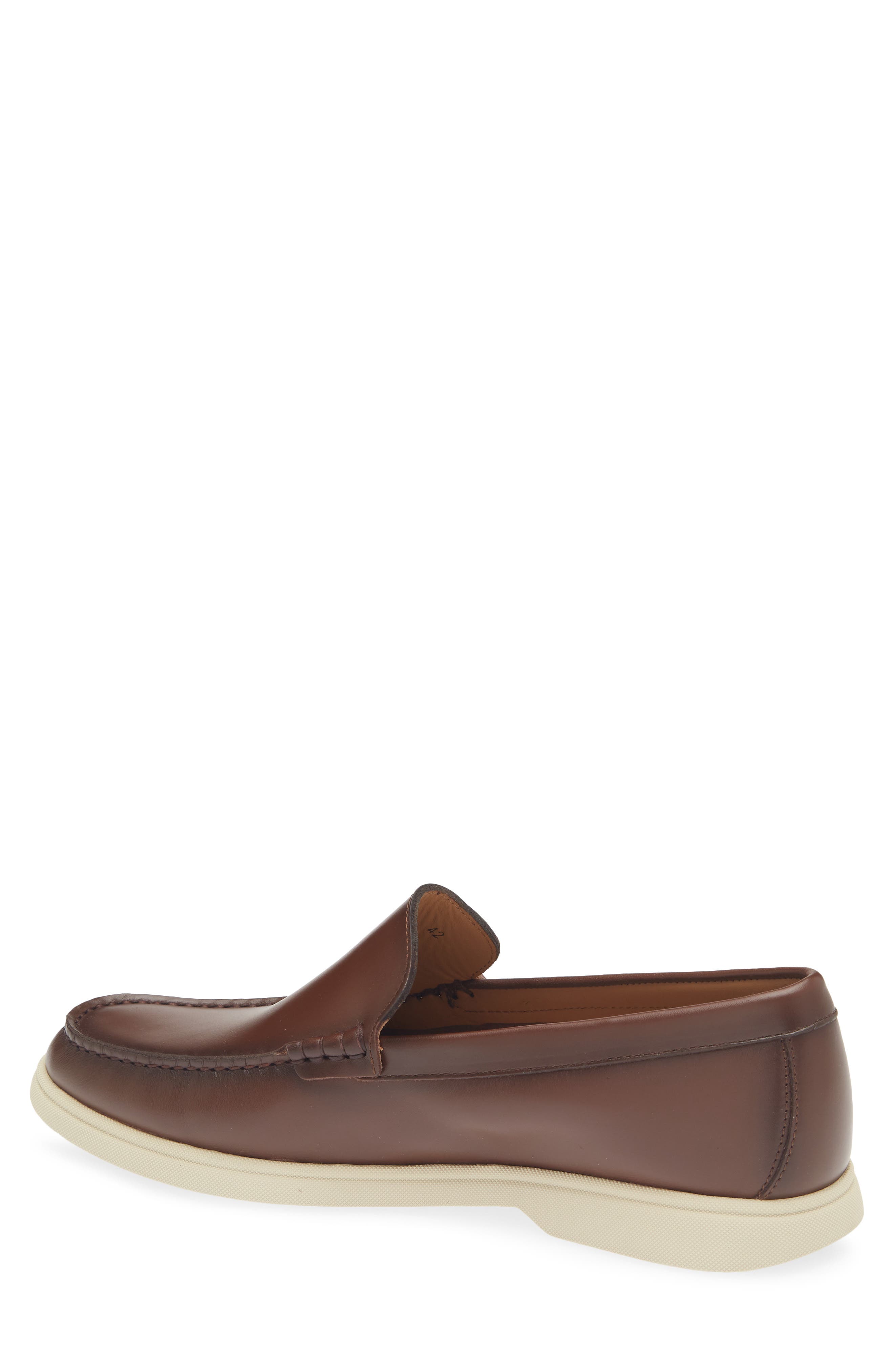 Sienne Moc Toe Loafer, Alternate, color, MEDIUM BROWN