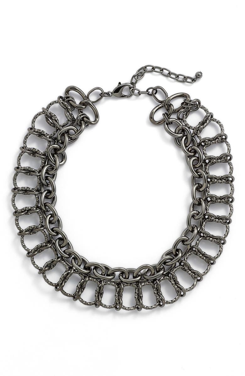 Nordstrom Double Row Link Necklace, Main, color, 
