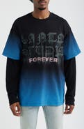 SANTO STUDIO Ryan Sheckler Edition Graphic Layered Long Sleeve Cotton T-Shirt