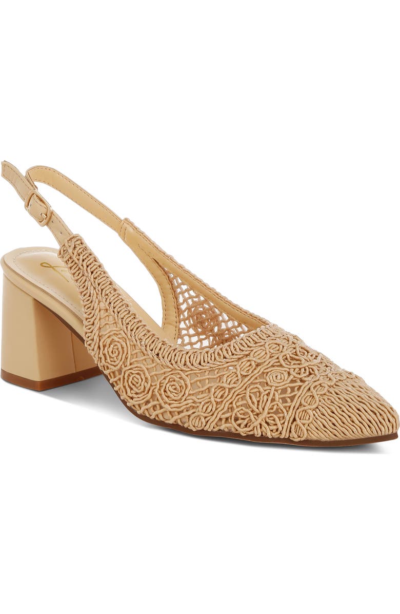 LONDON RAG Tolina Slingback Pump, Main, color, Beige