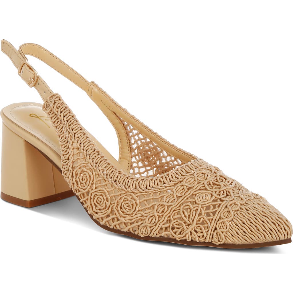 London Rag Tolina Slingback Pump In Beige