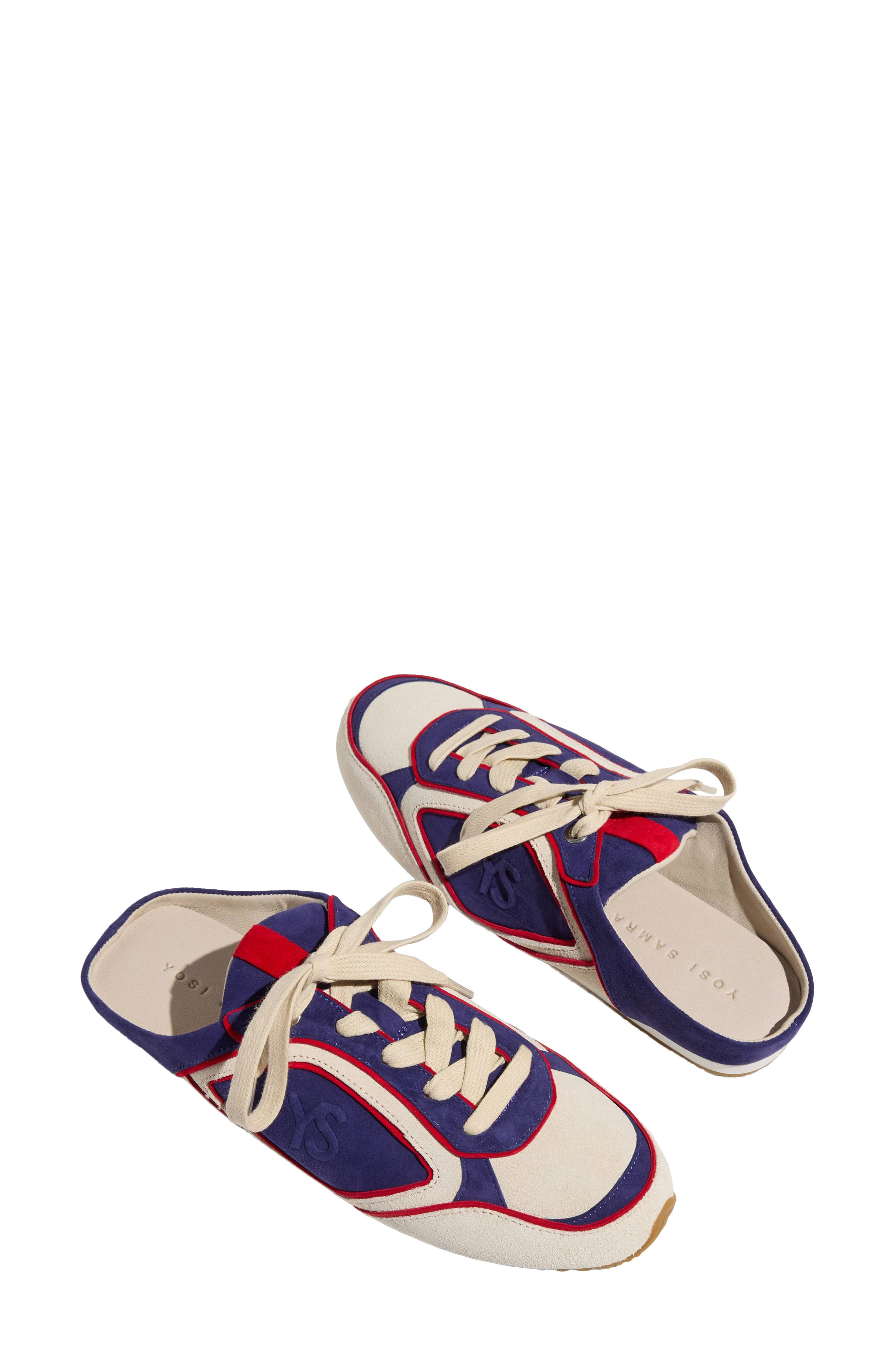 Uptown Slide Sneaker, Alternate, color, BONE/EGGPLANT/RED