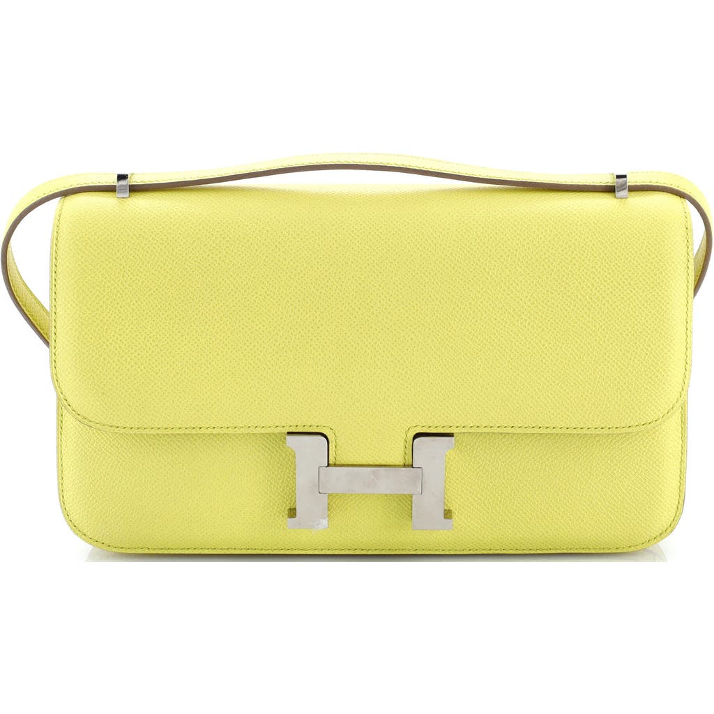 Pre-owned Hermes Hermes Constance Elan Bag Epsom 25 In Yellow