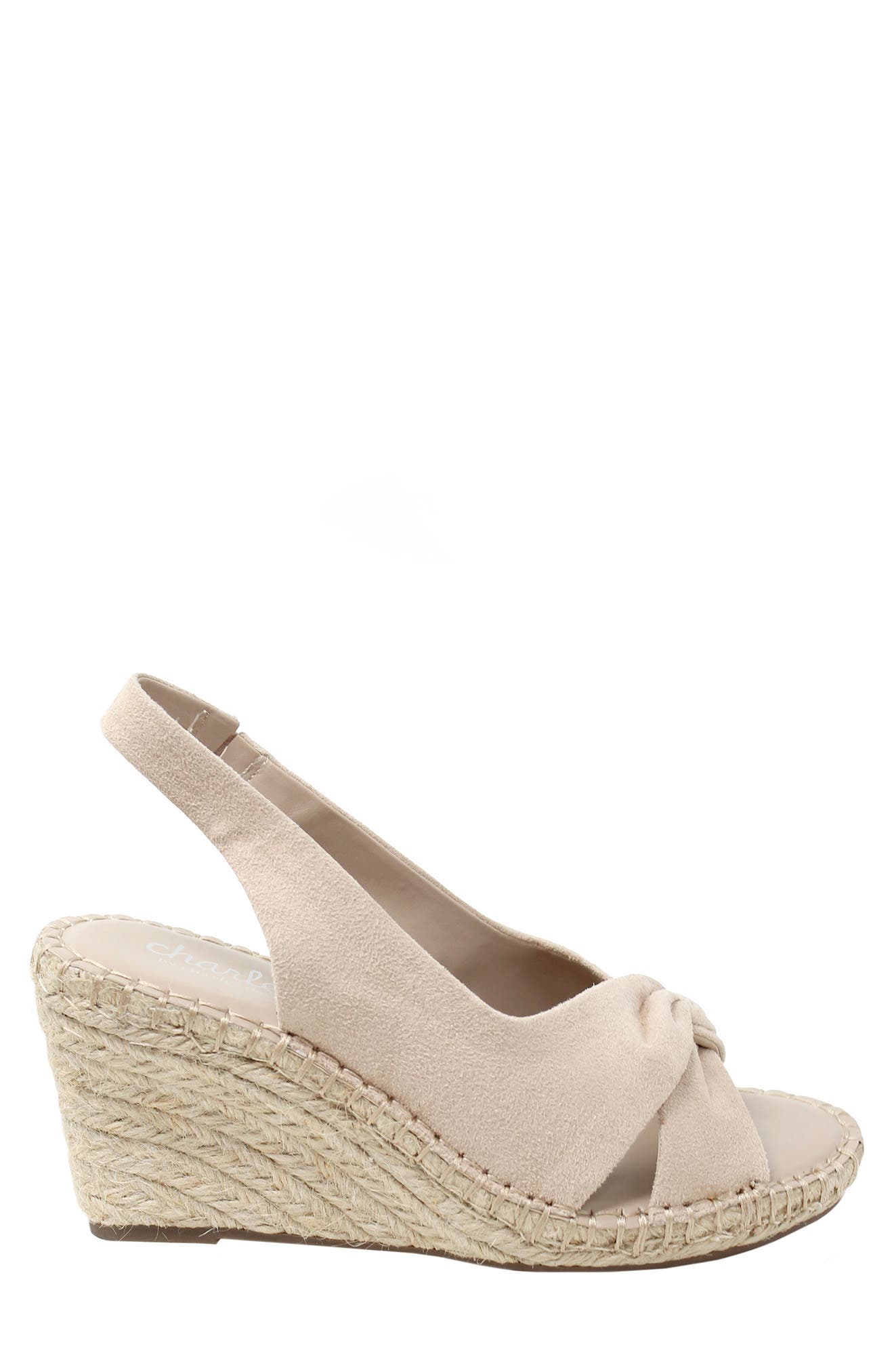 Charles by Charles David Notable Espadrille Wedge Slingback Sandal, Alternate, color, Beige