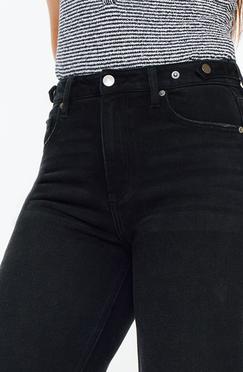 KanCan Victoria Ultra High Rise Cropped Wide Leg Jeans, Alternate, color, Black