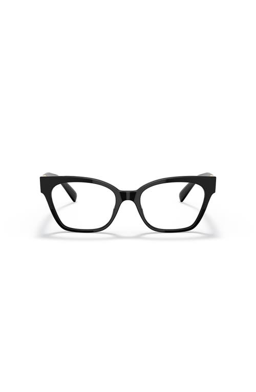 Versace 53mm Cat Eye Optical Glasses In Black