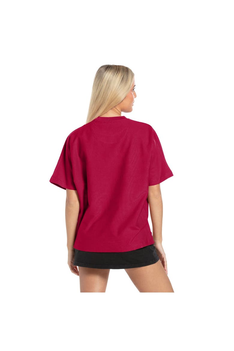 Women's Pressbox  Crimson Alabama Crimson Tide Flannigan Oversized T-Shirt, Alternate, color, Crimson