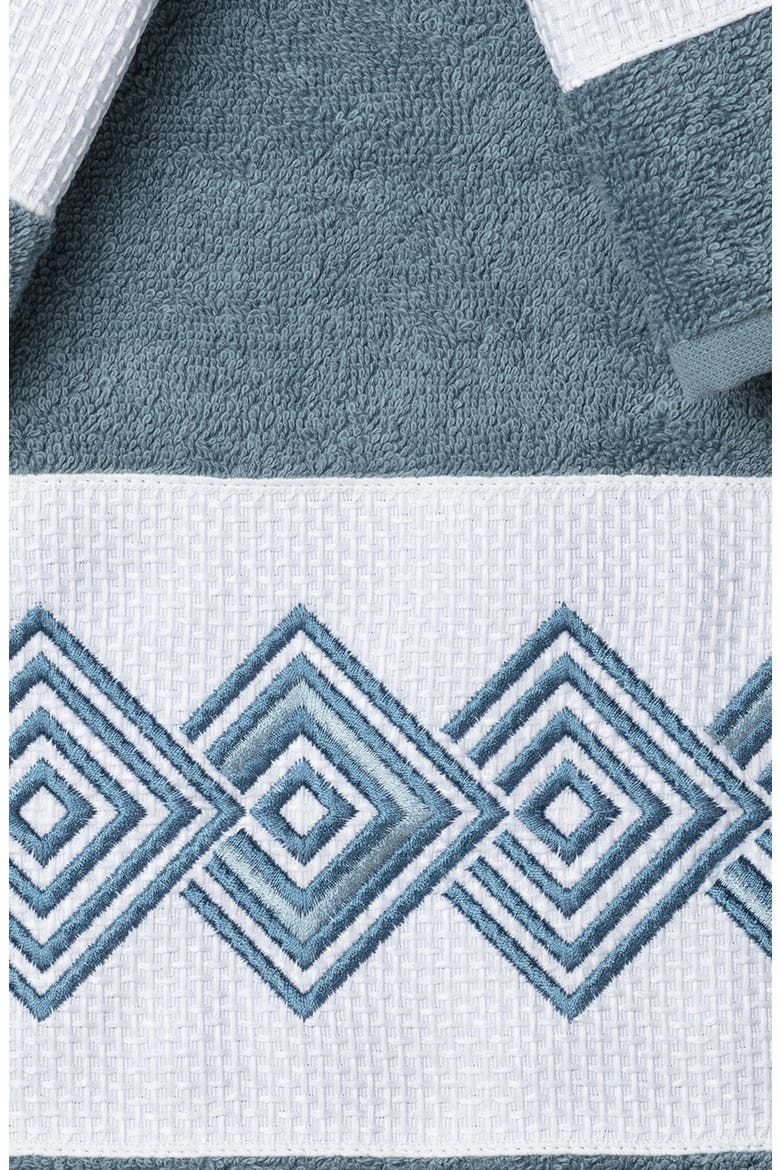 Noah 3-Piece Embellished Towel Set - Teal, Alternate, color, MIDNIGHT BLUE