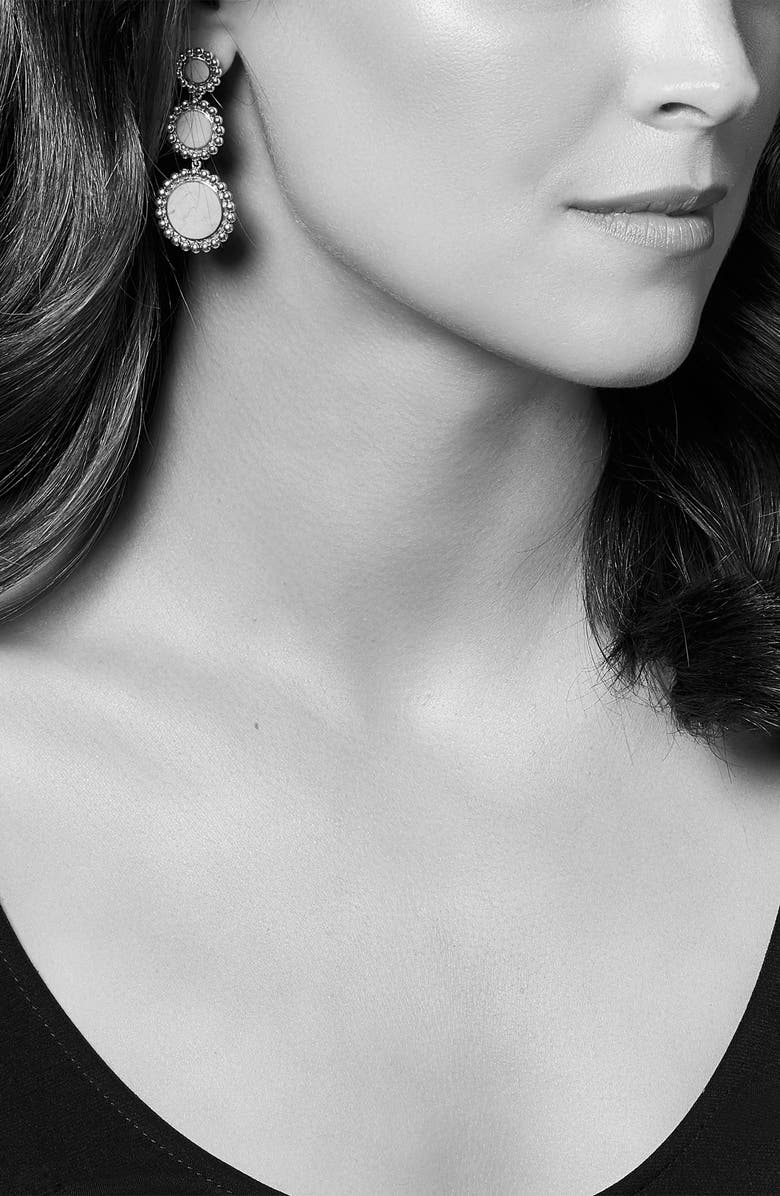 LAGOS Maya Circle Triple Drop Earrings, Alternate, color, 