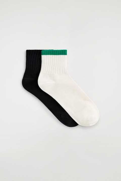 2-Pack Ribbed Sports Socks