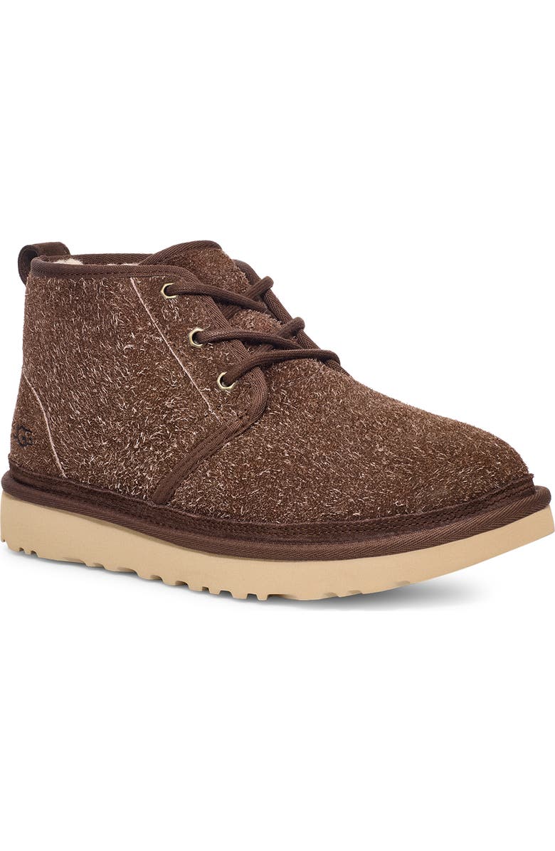 UGG<sup>®</sup> Neumel Shaggy Suede Chukka Boot, Main, color, Burnt Cedar