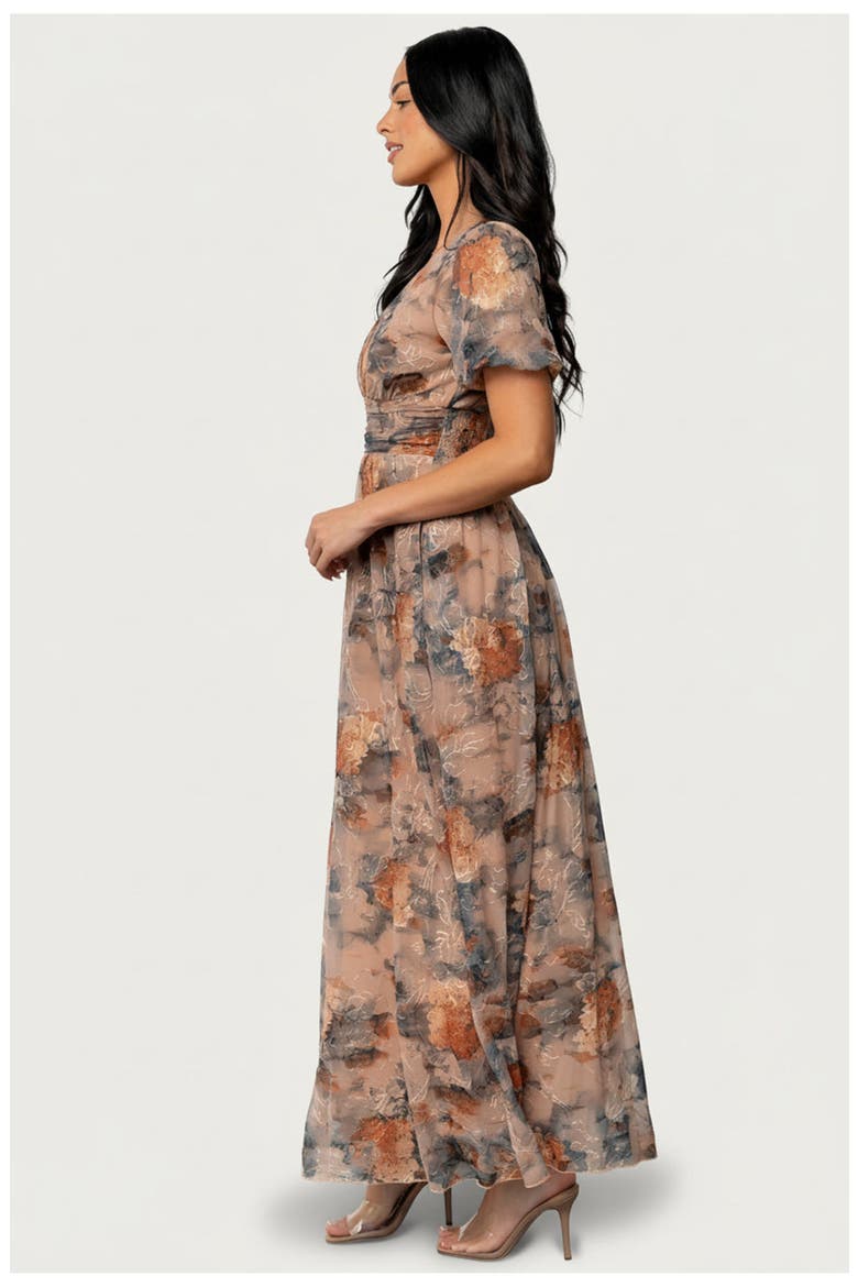 Ardley Maxi Dress, Alternate, color, Copper + Slate Floral