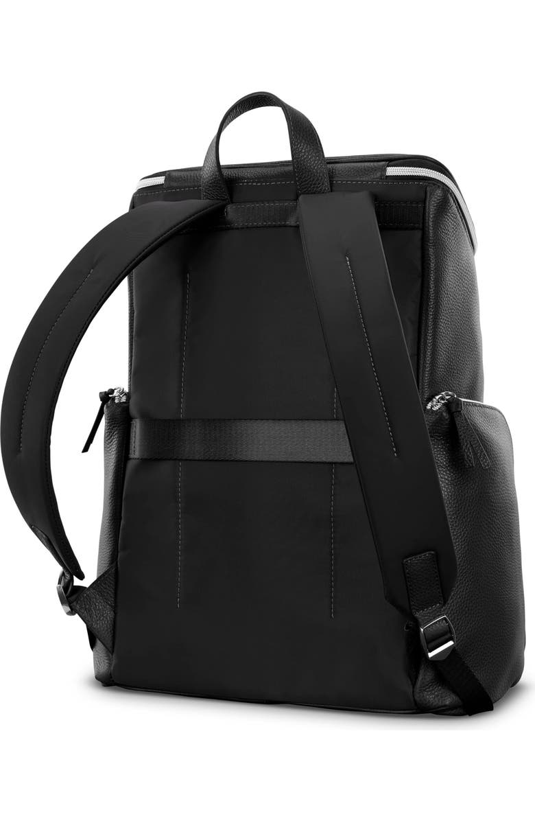 Samsonite Mobile Solution 2 Leather Deluxe Backpack, Alternate, color, Black