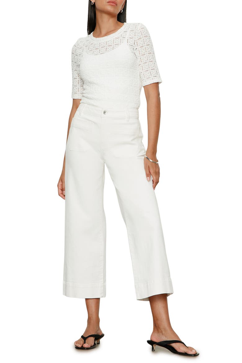 The Marine Crop Denim Pants, Alternate, color, BLEACHED W