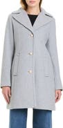 Kate Spade New York Pearl Button Wool Blend Coat