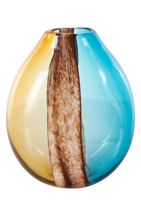 Multicolored Glass Vase