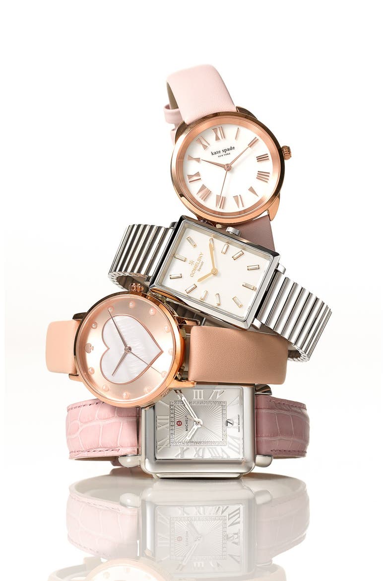 metro mother-of-pearl heart watch, 34mm, Alternate, color, VACHETTA/ MOTHER OF PEARL
