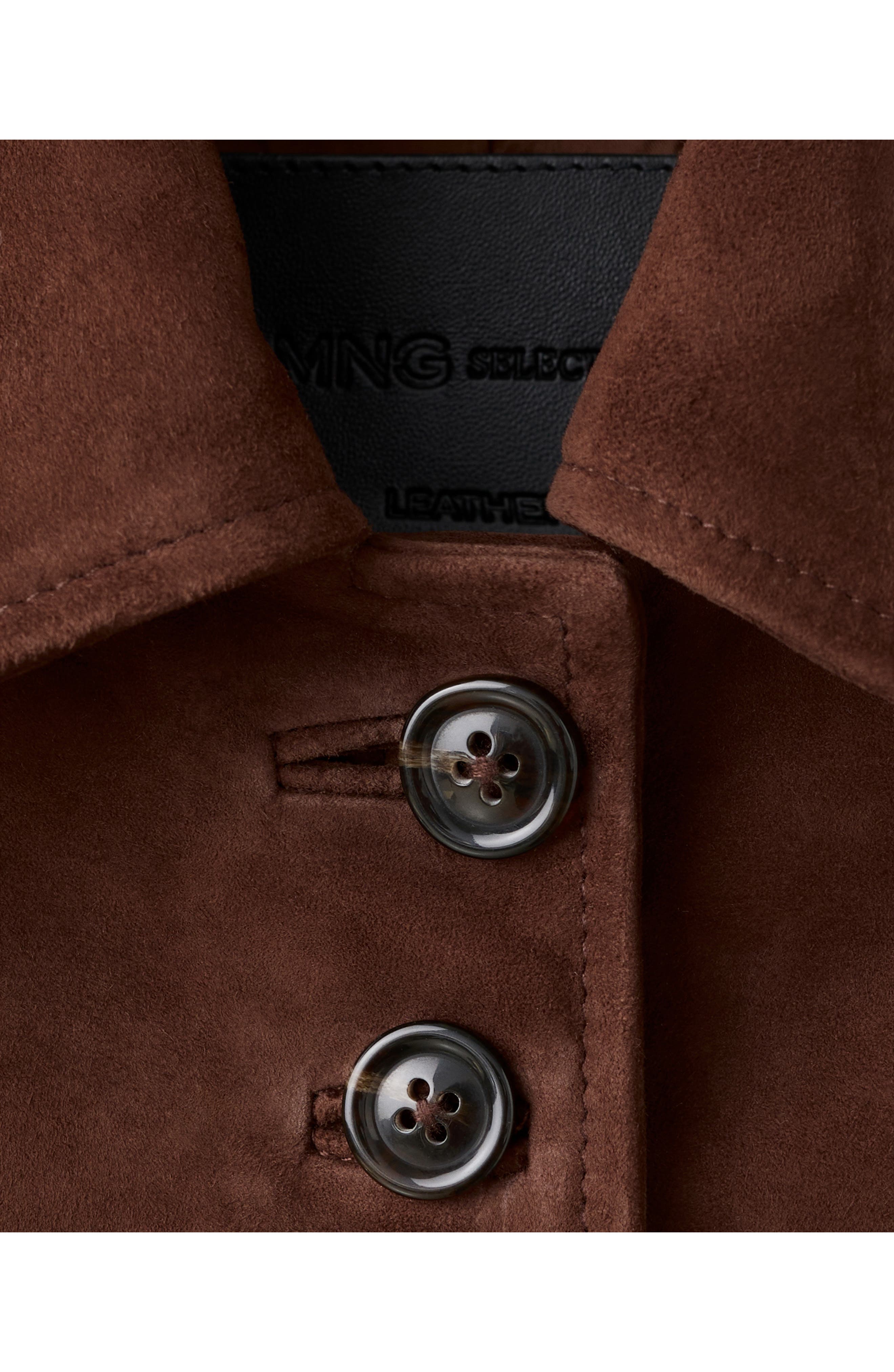 Suede Button Front Crop Jacket - image 2