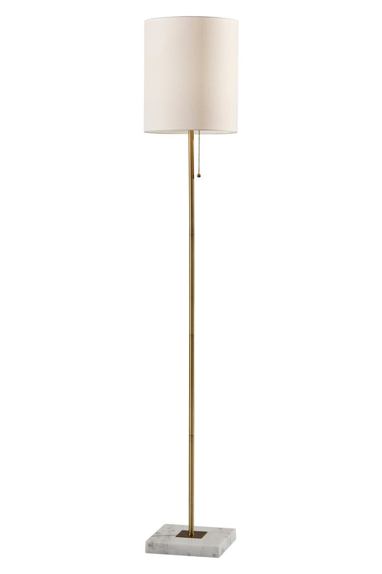 Fiona Floor Lamp, Main, color, ANTIQUE BRASS