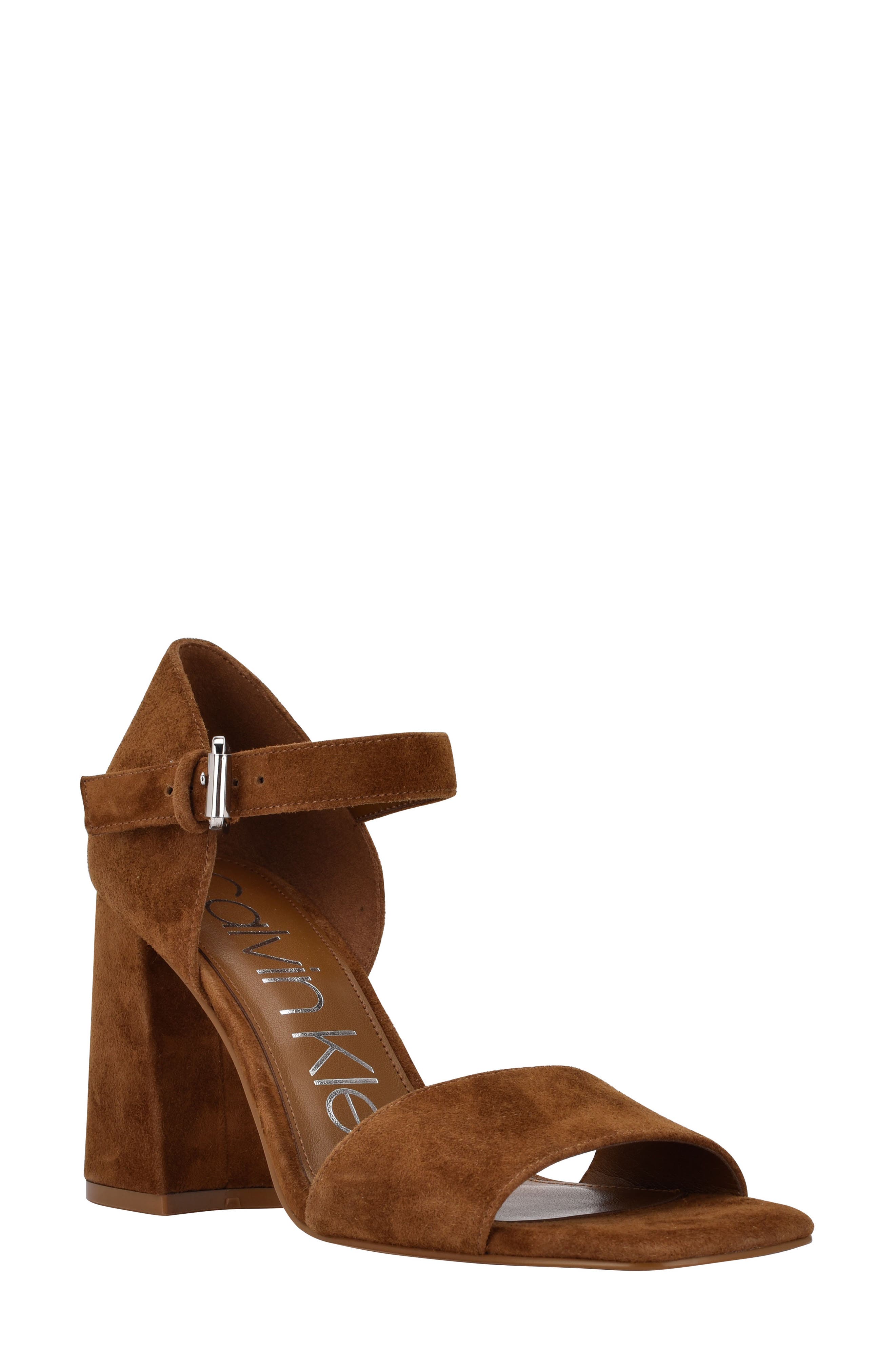 Quelyn Block Heel Sandal, Main, color, DARK NATURAL 121