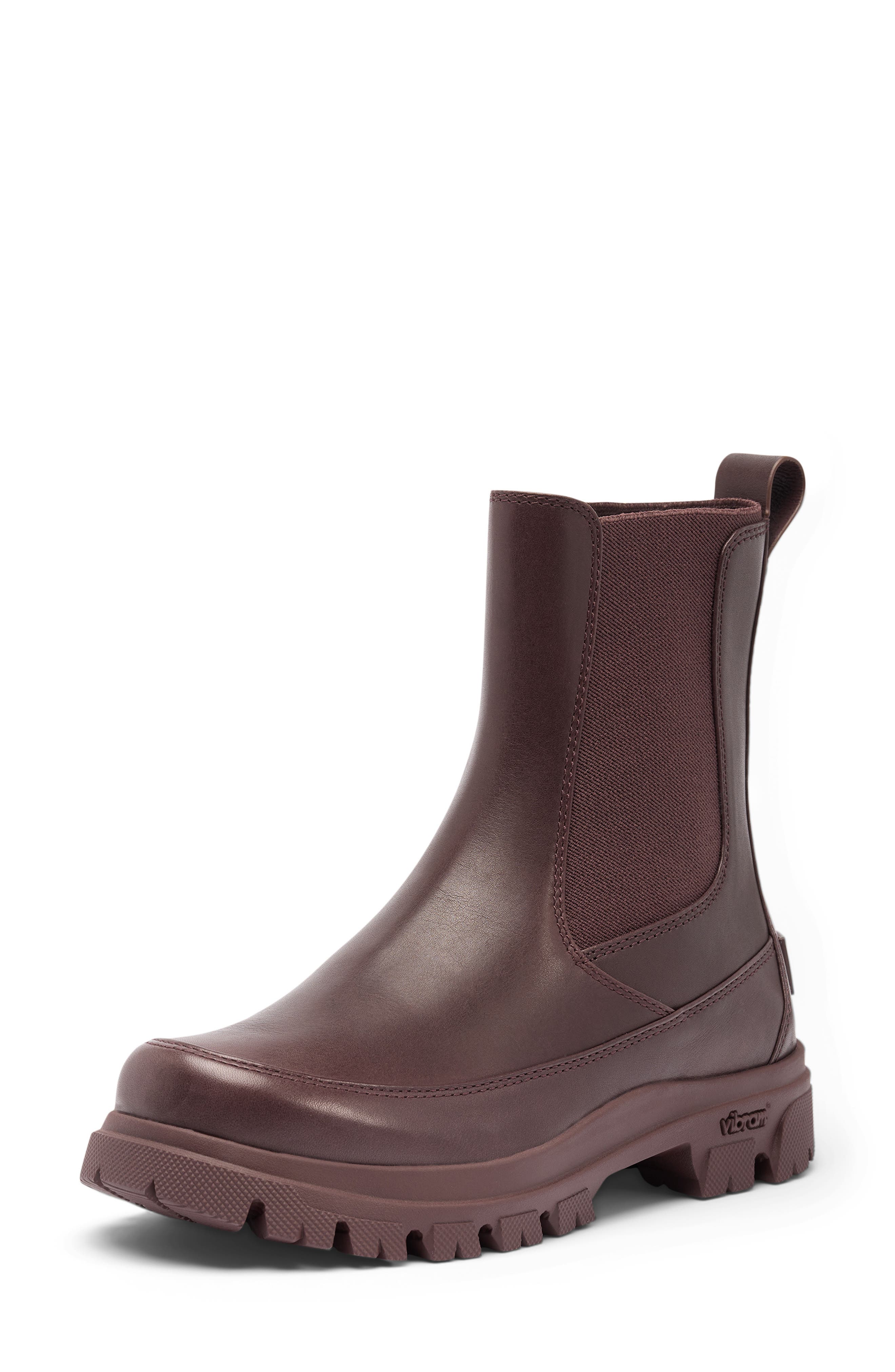 Daystorm Waterproof Leather Chelsea Boot, Alternate, color, RED LODGE/ BLACK