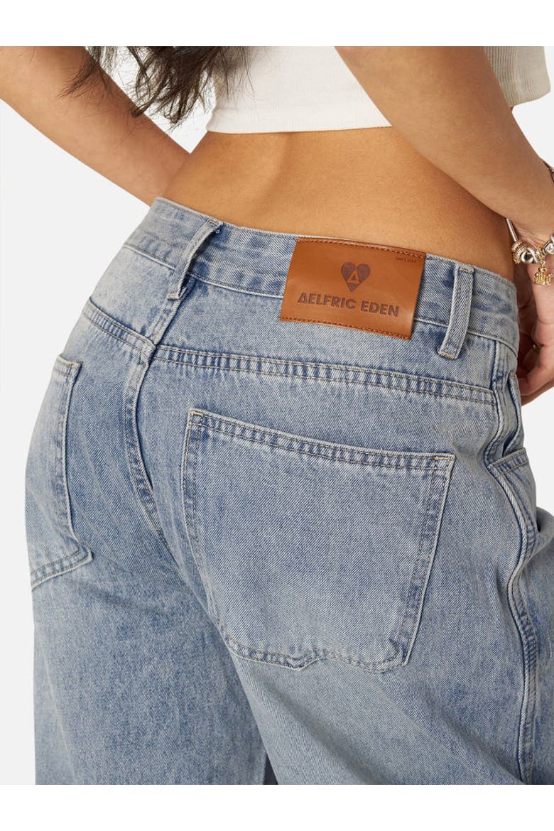 Barrel Jeans, Alternate, color, Blue
