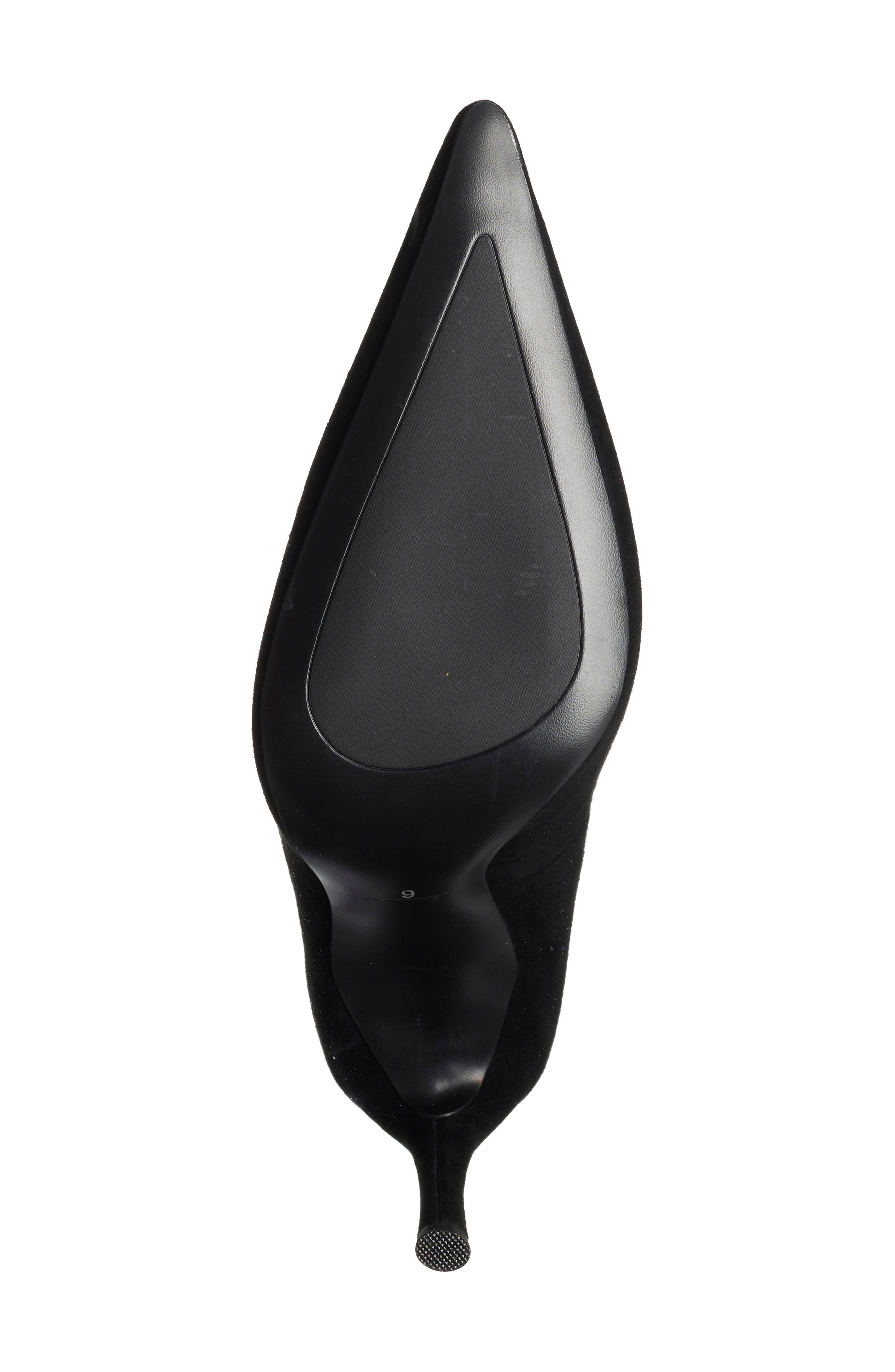 Le Chat Pointed Toe Pump, Alternate, color, BLACK SUEDE