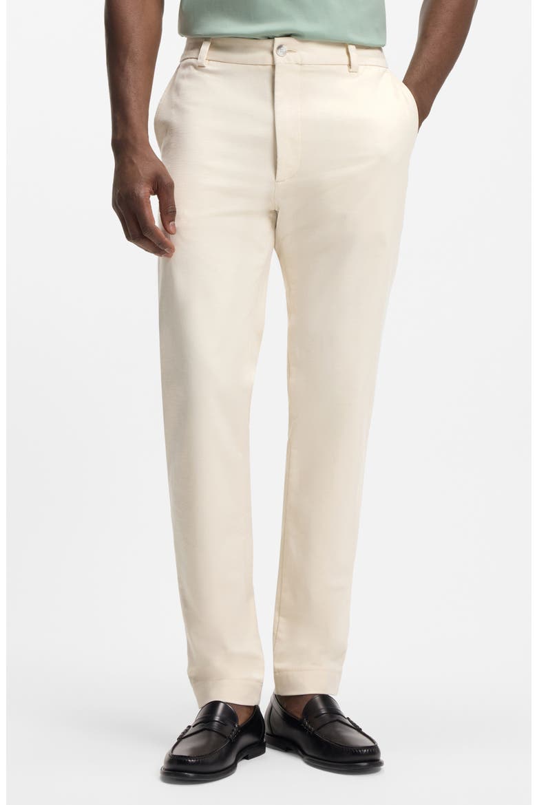 Kane Flat Front Straight Leg Pants, Main, color, OPEN WHITE